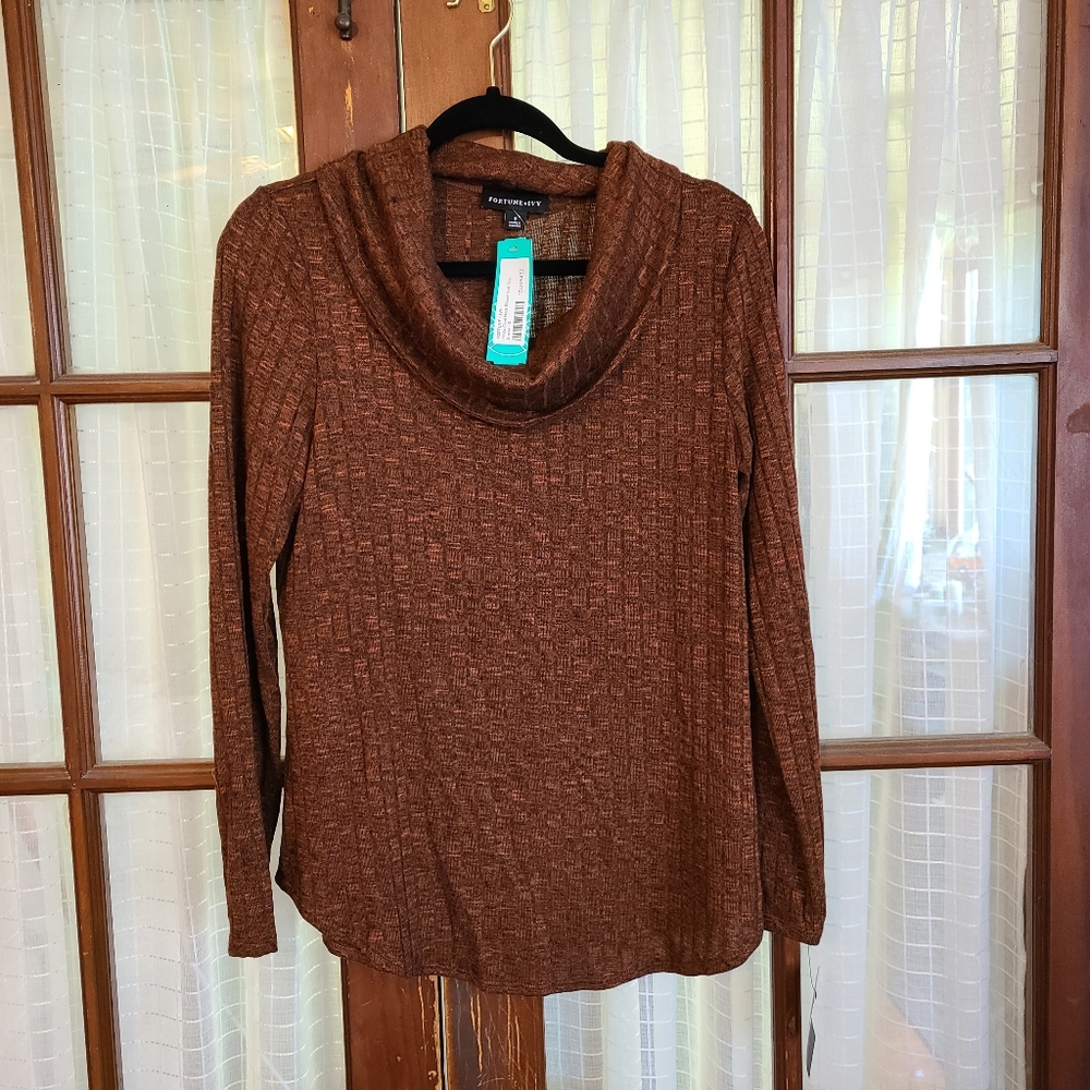 Fortune & Ivy Cowl Neck Sweater NWT